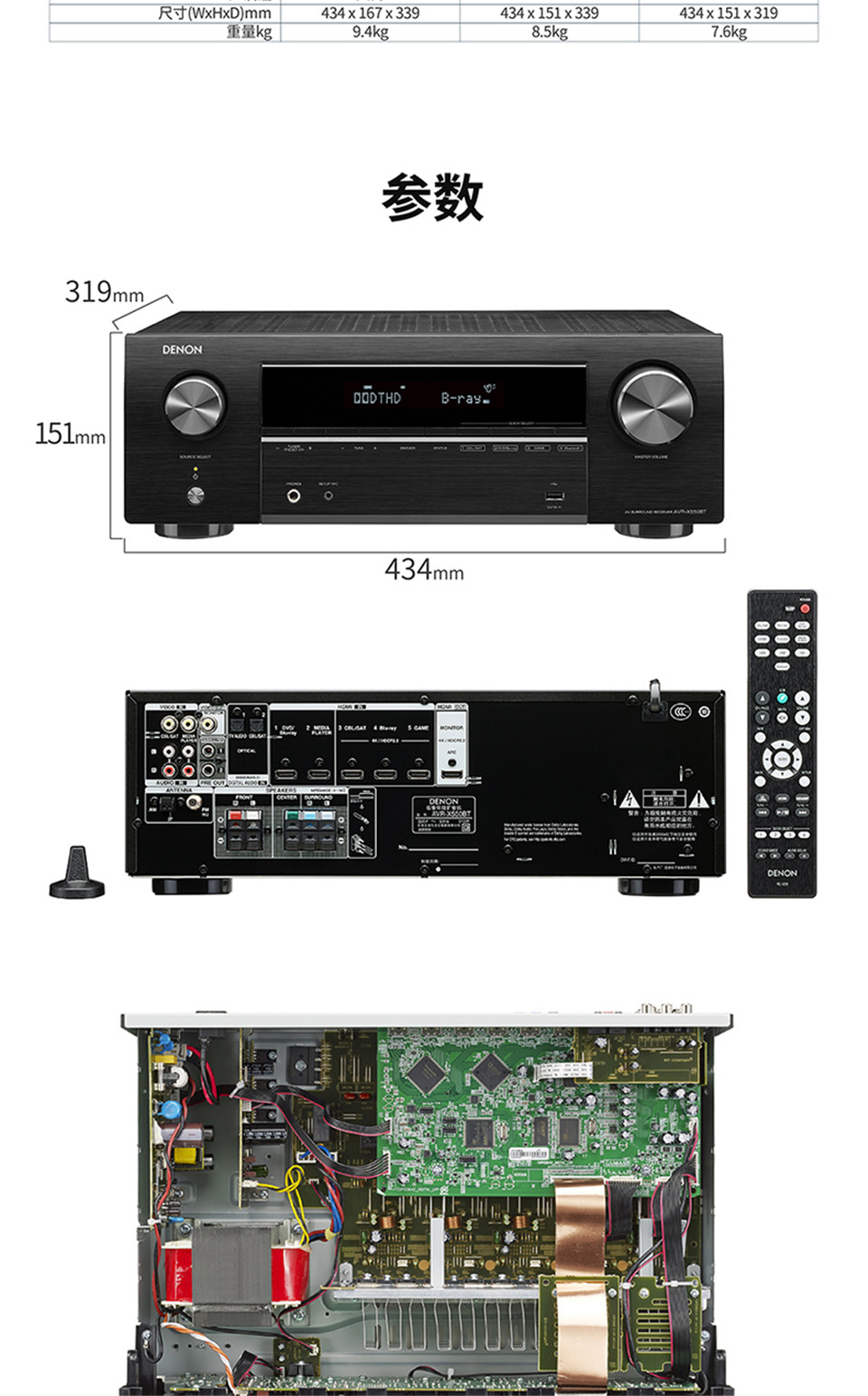 天龙AVR-X550BT家用专业音响蓝牙功放详情10.jpg